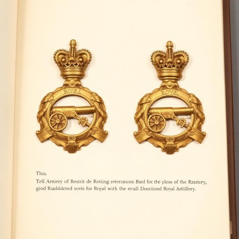 Royal Artillery Collar Pair